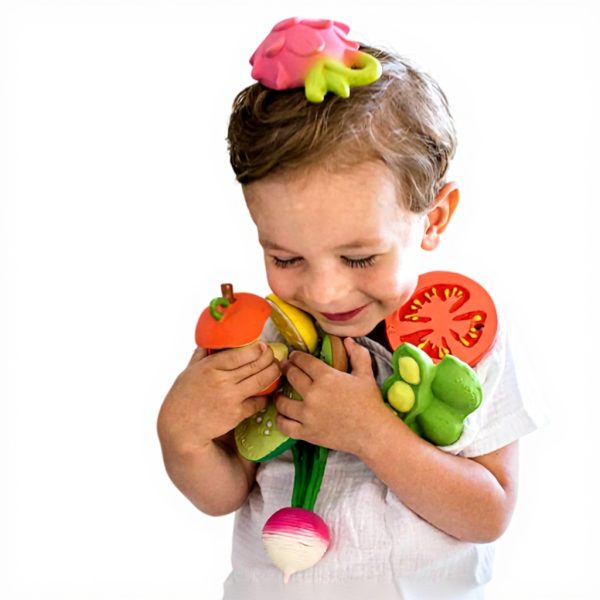 Anneau de dentition bébé caoutchouc naturel Oli et Carol