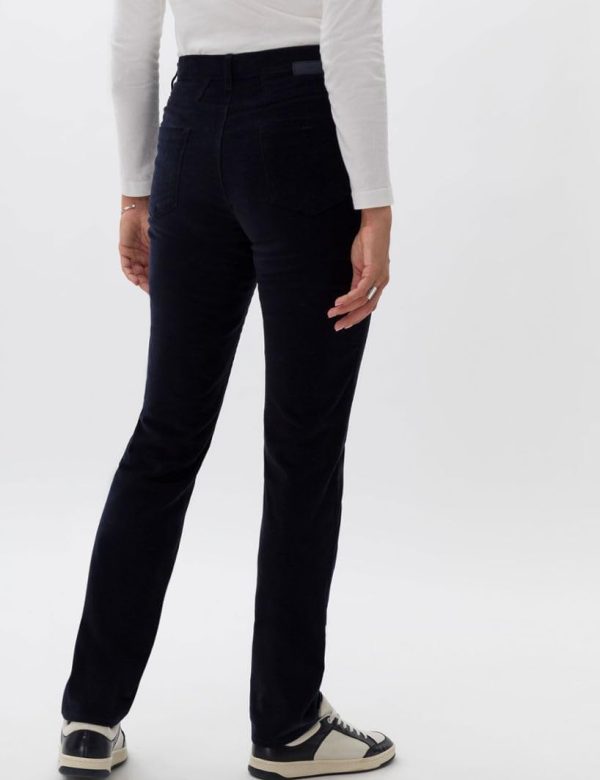 Pantalon femme BRAX Style Carola velours côtelé noir-4