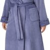 Peignoir femme Carole Hochman col châle peluche lavable-6