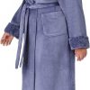 Peignoir femme Carole Hochman col châle peluche lavable-7