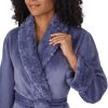 Peignoir femme Carole Hochman col châle peluche lavable-5