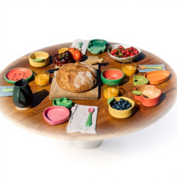 Service de table enfant Kendall Kale Oli Carol bois naturel
