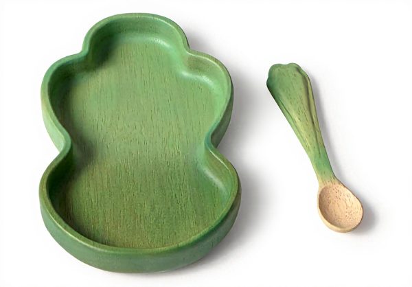 Service de table enfant Kendall Kale Oli Carol bois naturel