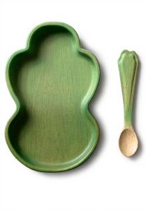 Service de table enfant Kendall Kale Oli Carol bois naturel