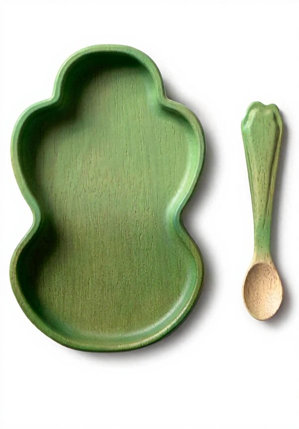 Service de table enfant Kendall Kale Oli Carol bois naturel