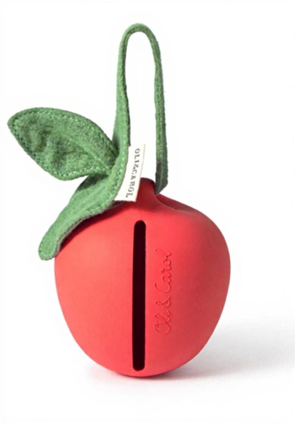 Pochette sucette caoutchouc naturel Oli Carol Pepa Apple