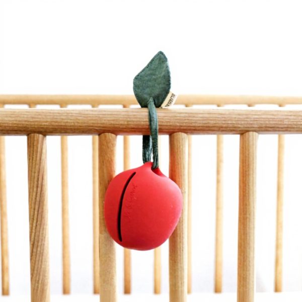 Pochette sucette caoutchouc naturel Oli Carol Pepa Apple