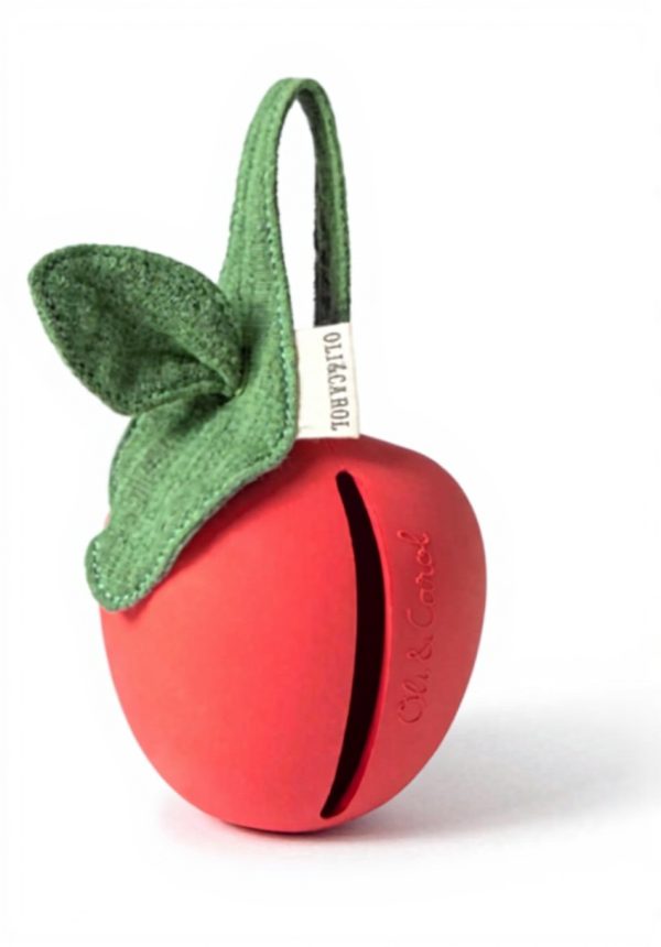 Pochette sucette caoutchouc naturel Oli Carol Pepa Apple