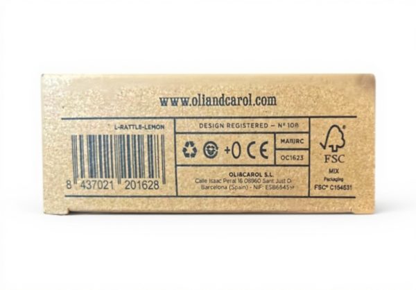 Anneau de dentition Oli amp Carol caoutchouc naturel bébé 0-1