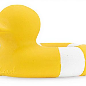 Jouet de bain naturel Oli amp Carol Flo The Floatie Jaune