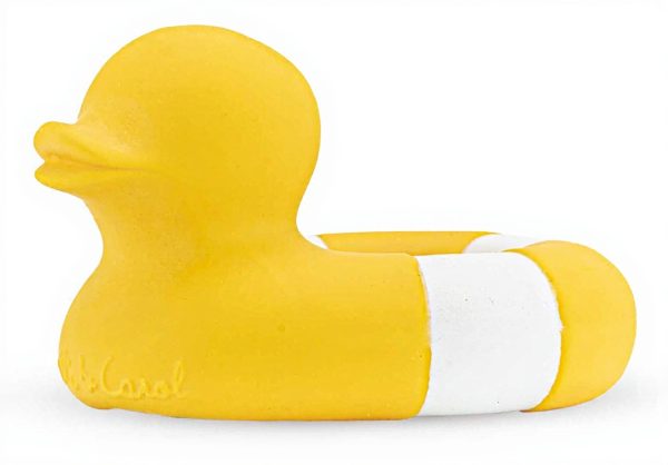 Jouet de bain naturel Oli amp Carol Flo The Floatie Jaune
