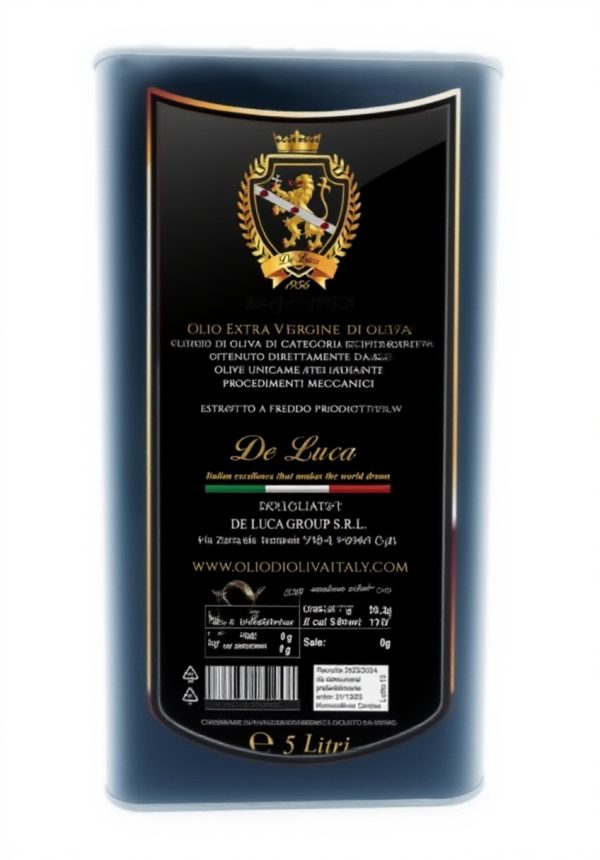 Huile dolive extra vierge De Luca Italie Carolea 5 litres