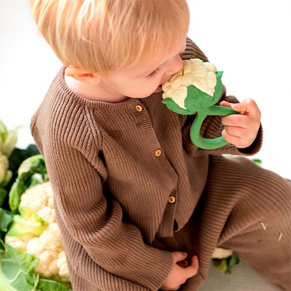 Hochet bébé Oli Carol caoutchouc naturel dentition 0-12 mois