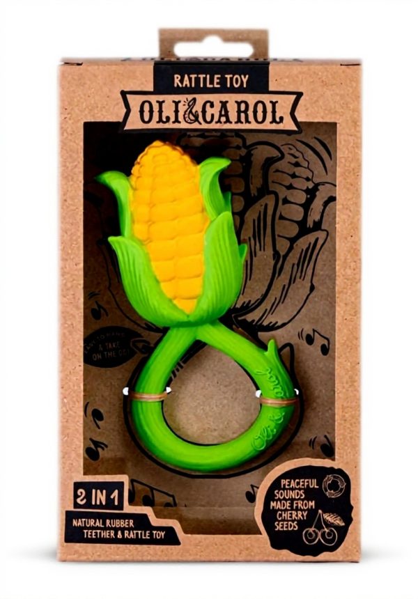 Anneau de dentition bébé OLI CAROL caoutchouc naturel hochet