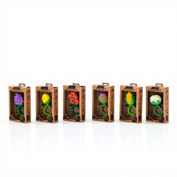 Anneau de dentition bébé OLI CAROL caoutchouc naturel hochet