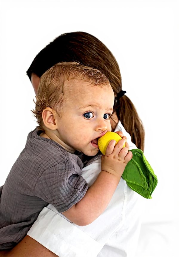 Doudou bébé Oli Carol caoutchouc naturel sensoriel