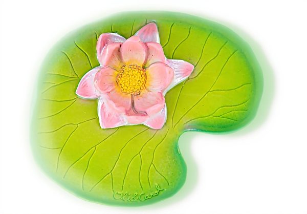 Jouet de bain Oli & Carol Nénuphar caoutchouc naturel bébé