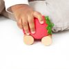 Voiture jouet bébé Oli Carol caoutchouc naturel bois FSC