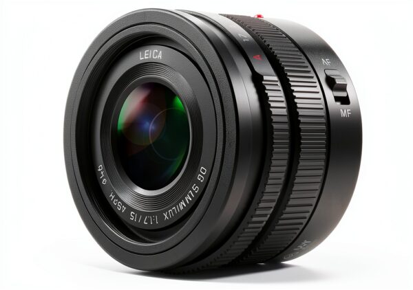 Objectif Panasonic 15mm f/1.7 noir compact pour Lumix G-0