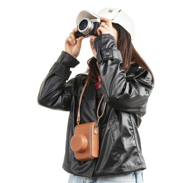 Étui appareil photo D-LUX7 cuir synthétique vintage-6