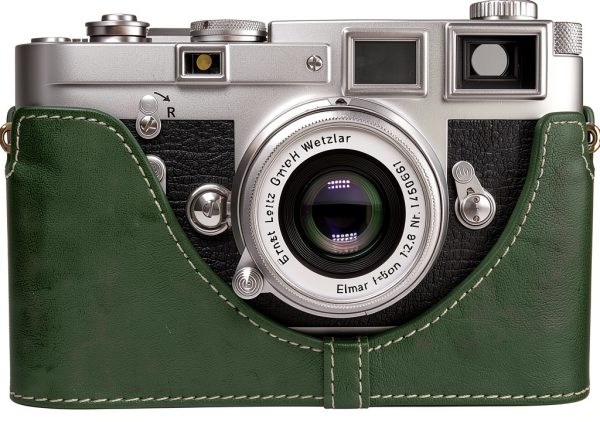 Housse cuir véritable Leica M6 M4 M3 M2 M1 MDa vert