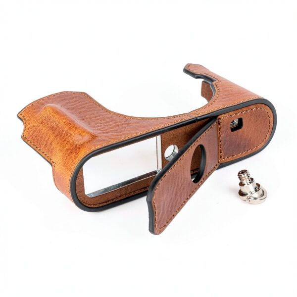 Étui cuir Leica D-LUX 8 protection vis trépied poignée-8