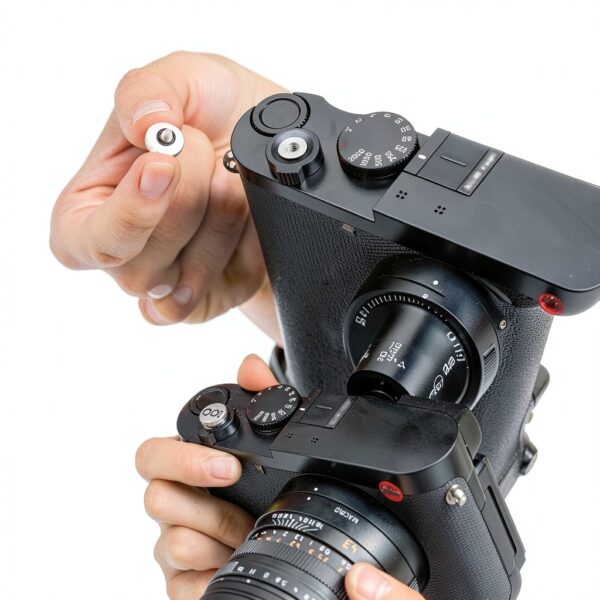 Bouton obturateur JJC argent 100 pour Leica Q3 Fuji GFX-7