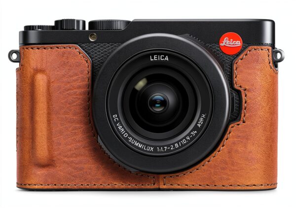 Étui cuir Leica D-LUX 8 protection vis trépied poignée-0