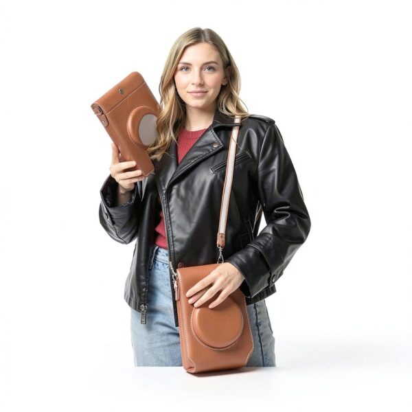 Étui appareil photo D-LUX7 cuir synthétique vintage-5