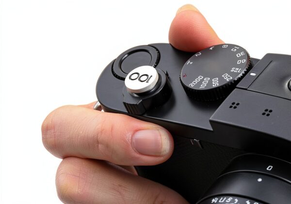 Bouton obturateur JJC argent 100 pour Leica Q3 Fuji GFX-8