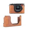 Étui cuir Leica D-LUX 8 protection vis trépied poignée-4