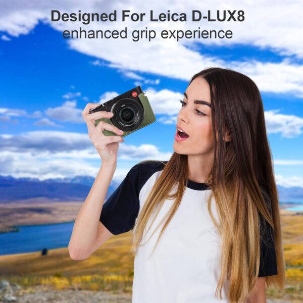 VOVMOEYA demi-étui Leica D-LUX8 protection ajustement-1