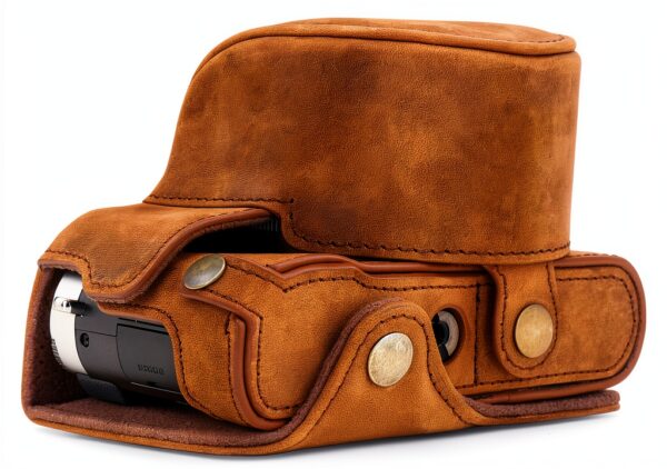 Étui cuir véritable Leica D-Lux 7 D-Lux 8 protection accès-1