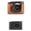 Étui cuir MegaGear Leica Q protection emplacements cartes-5
