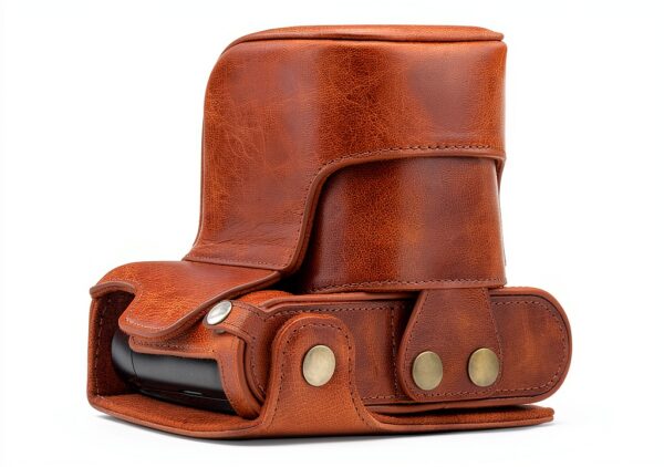 Étui cuir MegaGear Leica Q protection emplacements cartes-1