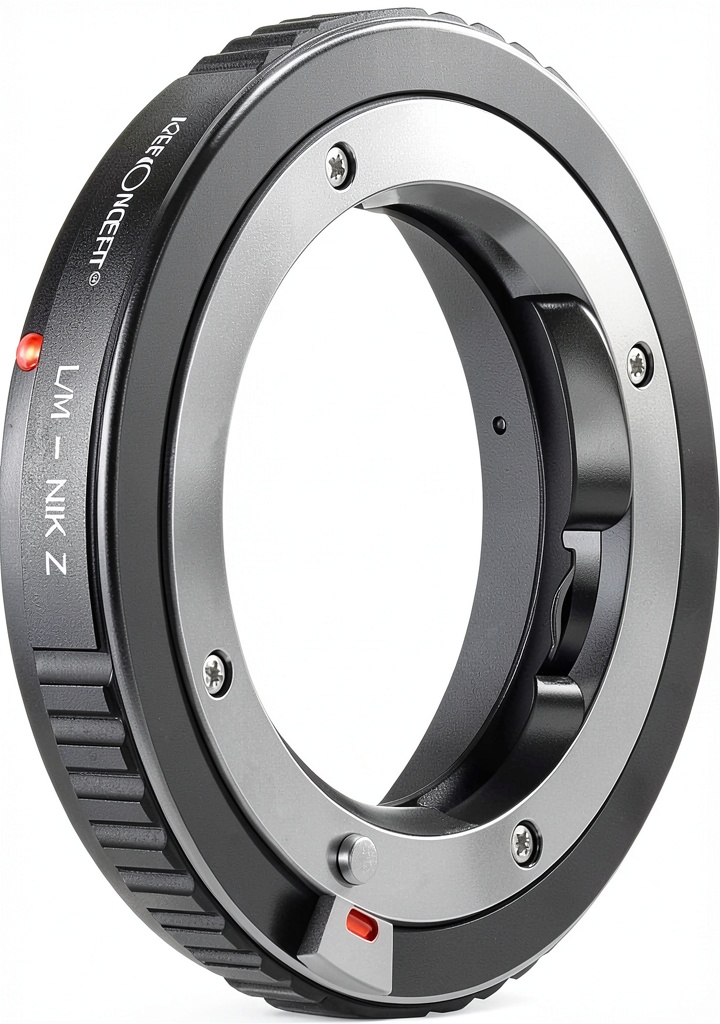 Adaptateur K&F CONNECT monté sur un boîtier Nikon Z avec objectif Leica