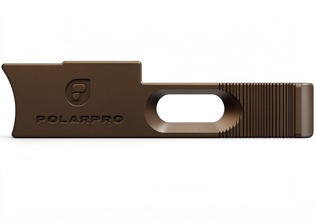 ThumbGrip PolarPro installé sur un Leica Q3 en bronze