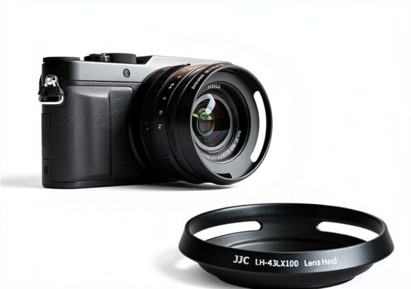 Pare-soleil JJC métal noir objectif Panasonic Lumix-2