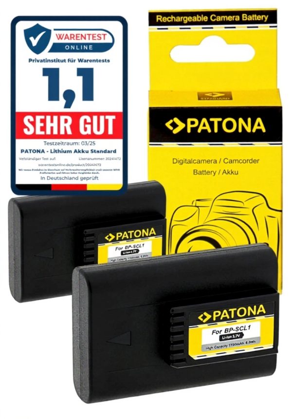 Batterie Leica PATONA BP-SCL1 1700mAh lithium-ion