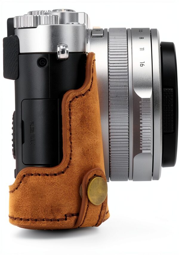 Étui cuir véritable Leica D-Lux 7 D-Lux 8 protection accès-4