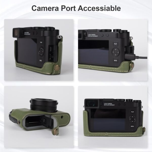 VOVMOEYA demi-étui Leica D-LUX8 protection ajustement-3