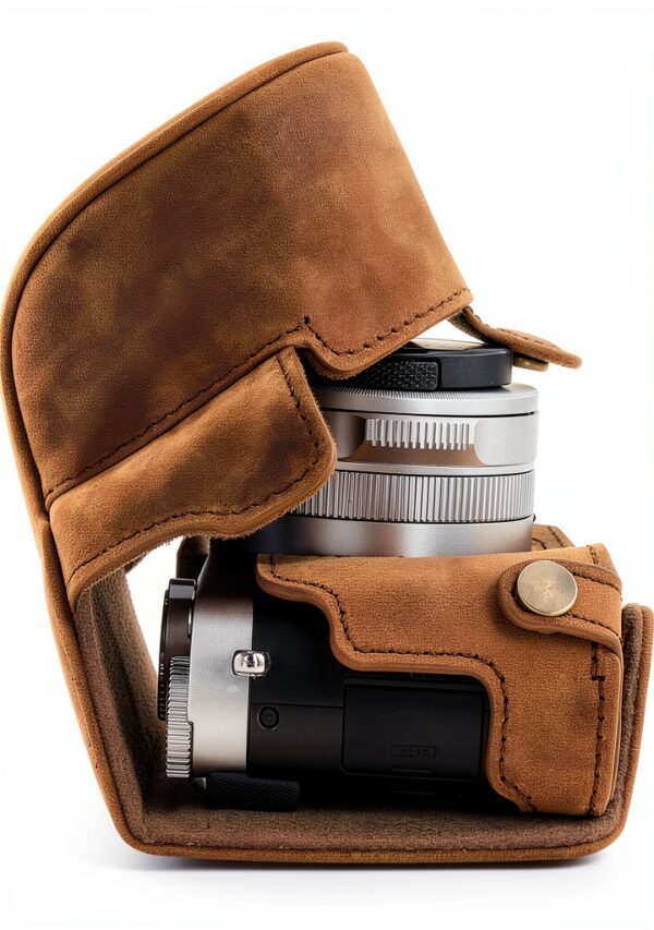 Étui cuir véritable Leica D-Lux 7 D-Lux 8 protection accès-3