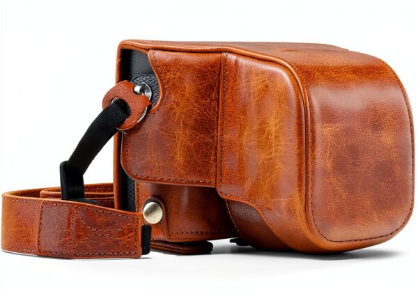 Étui cuir MegaGear Leica Q protection emplacements cartes-0