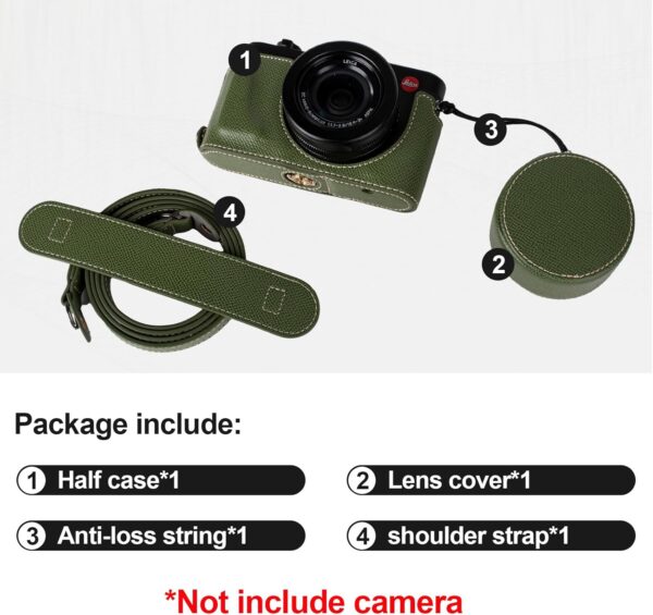 VOVMOEYA demi-étui Leica D-LUX8 protection ajustement-2